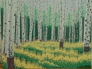 aspen grove 2013 acrylic 42.5X32.5
